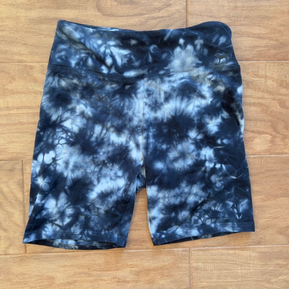 PINK Victoria's Secret Shorts Size XS Yoga Tie Dye Navy/White
